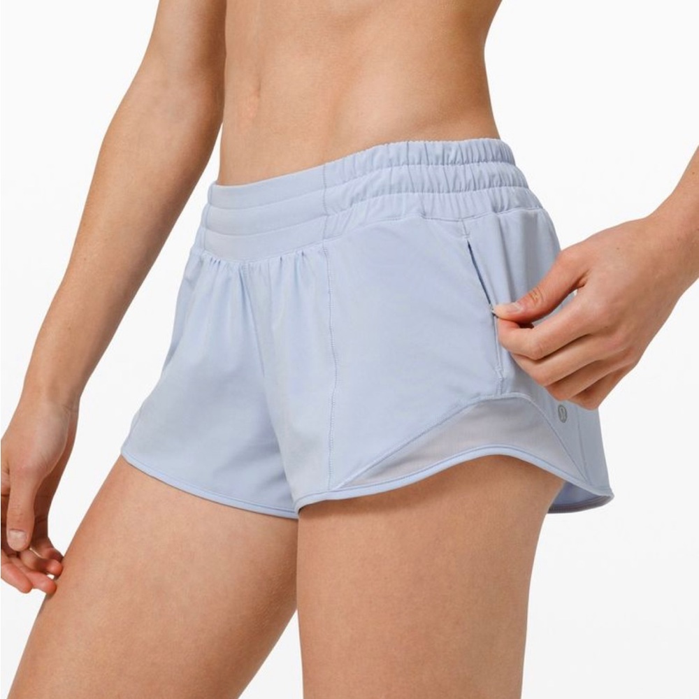 Baby blue size 6 lululemon shorts!!